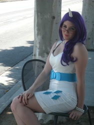 Size: 3000x4000 | Tagged: safe, artist:arp-photography, artist:canhardlyfly, rarity, human, anime expo, cosplay, glasses, irl, irl human, photo, solo