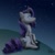 Size: 600x600 | Tagged: safe, artist:14dreamer, rarity, pony, unicorn, night, solo, stars