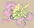 Size: 1395x1149 | Tagged: safe, artist:weepysheep, fluttershy, pegasus, pony, cute, eyes closed, heart, prone, sleeping, smiling