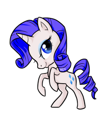 Size: 1011x1167 | Tagged: safe, artist:8-bitwatermelon, rarity, pony, unicorn, rearing, simple background, solo, transparent background