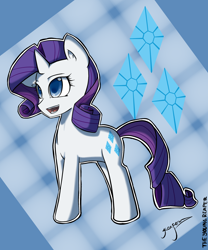 Size: 1500x1800 | Tagged: safe, artist:xonitum, rarity, pony, unicorn, female, horn, mare, solo, white coat