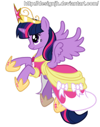 Size: 1024x1291 | Tagged: safe, artist:php94, derpibooru import, twilight sparkle, twilight sparkle (alicorn), alicorn, pony, big crown thingy, clothes, dress, simple background, solo, transparent background, vector