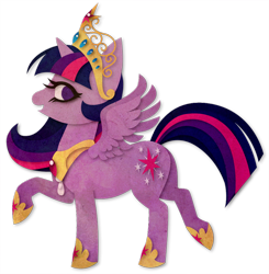 Size: 900x919 | Tagged: safe, artist:sleepwalks, derpibooru import, twilight sparkle, twilight sparkle (alicorn), alicorn, pony, big crown thingy, female, mare, simple background, solo, spread wings, transparent background, vector, wings