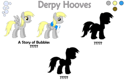 Size: 1100x726 | Tagged: safe, derpy hooves, pegasus, pony, female, headcanon, mare, pony profile, reference sheet, simple background, transparent background, vector