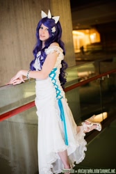 Size: 683x1024 | Tagged: safe, artist:malindachan, rarity, human, cosplay, irl, irl human, photo, solo, youmacon