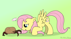 Size: 1600x877 | Tagged: safe, artist:sandwich-anomaly, fluttershy, pegasus, pony, crossover, half-life, headcrab, this will end in tears
