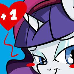 Size: 800x800 | Tagged: artist needed, safe, rarity, pony, unicorn, ask mademoiselle rarity, beatnik rarity, beret, close-up, clothes, hat, solo, tumblr