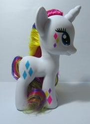 Size: 948x1306 | Tagged: safe, rarity, pony, unicorn, female, horn, mare, prototype, rainbow power, solo, toy