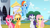 Size: 1365x768 | Tagged: safe, derpibooru import, screencap, applejack, fluttershy, pinkie pie, rainbow dash, rarity, earth pony, pegasus, pony, unicorn, the crystal empire