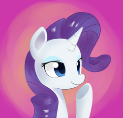 Size: 2875x2741 | Tagged: safe, artist:hidden-cat, rarity, pony, unicorn, bust, portrait, solo