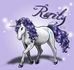Size: 1280x1206 | Tagged: safe, artist:shimochii, rarity, pony, unicorn, female, mare, purple mane, solo, text, white coat