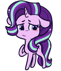 Size: 860x1000 | Tagged: safe, artist:lilliesinthegarden, starlight glimmer, pony, unicorn, chibi, solo