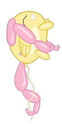 Size: 1599x3188 | Tagged: safe, fluttershy, pegasus, pony, balloon, female, mare, pink mane, yellow coat