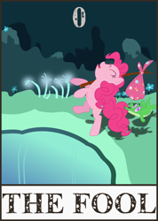 Size: 5000x7031 | Tagged: safe, artist:bloody-vikings, gummy, pinkie pie, earth pony, pony, absurd resolution, card, tarot, tarot card