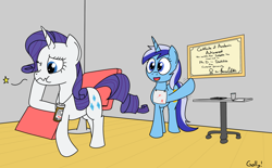 Size: 2156x1334 | Tagged: safe, artist:rapidstrike, minuette, rarity, pony, unicorn, dentist, toothache, wisdom tooth