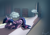 Size: 3170x2215 | Tagged: safe, artist:alumx, derpibooru import, lyra heartstrings, twilight sparkle, twilight sparkle (alicorn), alicorn, pony, book, bookshelf, female, humie, mare, thought bubble