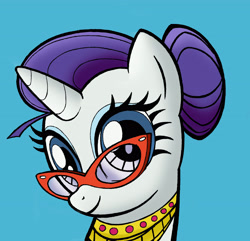 Size: 3488x3364 | Tagged: safe, artist:creamygravy, rarity, pony, unicorn, alternate hairstyle, glasses, hair bun, solo