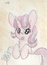 Size: 493x679 | Tagged: safe, artist:slightlyshade, starlight glimmer, pony, cup, implied trixie, smiling, solo