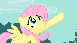 Size: 640x360 | Tagged: safe, screencap, fluttershy, pegasus, pony, female, mare, salute, solo