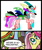 Size: 398x474 | Tagged: safe, idw, fluttershy, oc, pegasus, pony, blue coat, blue eyes, dialogue, donut steel, exploitable meme, female, looking up, mare, meme, multicolored tail, nature is so fascinating, pink coat, pink mane, smiling, speech bubble, tiara ultima, wings, yellow coat