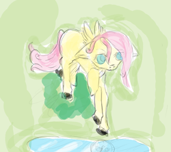 Size: 1800x1600 | Tagged: safe, artist:charity650, fluttershy, pegasus, pony, female, mare, pink mane, yellow coat