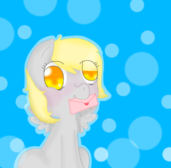 Size: 596x586 | Tagged: safe, artist:lekeyle, derpy hooves, pegasus, pony, female, letter, mare, mouth hold, solo