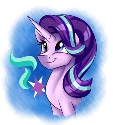 Size: 1600x1772 | Tagged: safe, artist:jack-pie, starlight glimmer, pony, unicorn, cutie mark, cutie mark background, female, mare, signature, solo