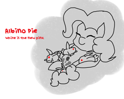 Size: 1280x1024 | Tagged: safe, artist:mutantpie, pinkie pie, earth pony, pony, ask-albino-pie, female, mare, simple background, white background