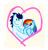 Size: 7130x7358 | Tagged: safe, artist:delphina34, derpibooru import, rainbow dash, soarin', pegasus, pony, the perfect pear, absurd resolution, female, heart, male, shipping, soarindash, straight