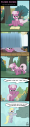 Size: 962x4042 | Tagged: safe, artist:toxic-mario, cheerilee, derpy hooves, comic, filly, rain