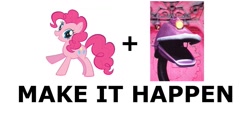 Size: 1337x700 | Tagged: safe, pinkie pie, earth pony, pony, exploitable meme, gypsy pie, gypsy(robot), make it happen, meme, meta, mystery science theater 3000, pun, romani