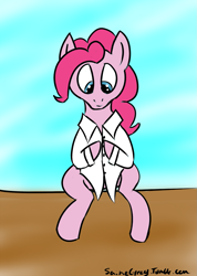 Size: 1069x1500 | Tagged: safe, artist:saine grey, pinkie pie, earth pony, pony, clothes, shirt, solo