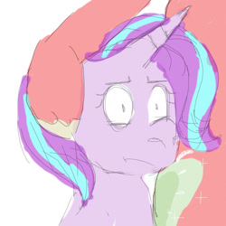 Size: 900x900 | Tagged: safe, artist:apony 4c, big macintosh, starlight glimmer, earth pony, pony, unicorn, 4chan, bipedal, drawthread, i know that feel bro, meme, ponified