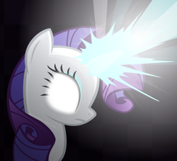 Size: 1280x1163 | Tagged: safe, artist:euphoriapony, rarity, pony, unicorn, glowing eyes, magic, solo, vector