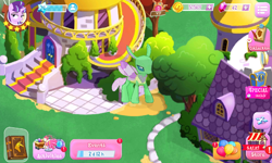 Size: 800x480 | Tagged: safe, starlight glimmer, changedling, changeling, pony, unicorn, canterlot, error, gameloft, glitch, solo