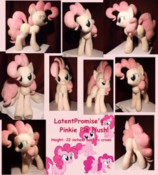 Size: 3427x3813 | Tagged: safe, artist:doublebackstitcharts, pinkie pie, irl, photo, plot, plushie, solo