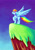 Size: 1200x1698 | Tagged: safe, artist:awkwardlyanonymous, derpibooru import, rainbow dash, pegasus, pony, cliff, floppy ears, looking away, looking up, night, raised hoof, solo, spread wings, starry night, wings