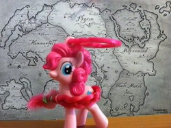 Size: 2592x1936 | Tagged: safe, pinkie pie, earth pony, pony, map, photo, tamriel, the elder scrolls