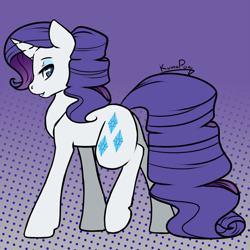 Size: 1000x1000 | Tagged: safe, artist:rainbowdrool, rarity, pony, unicorn, female, horn, mare, solo, white coat