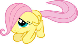 Size: 6916x3978 | Tagged: safe, artist:feitaru, fluttershy, pegasus, pony, the cutie mark chronicles, simple background, transparent background, vector