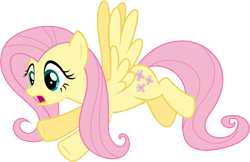 Size: 6000x3895 | Tagged: safe, artist:vladimirmacholzraum, fluttershy, pegasus, pony, simple background, transparent background, vector