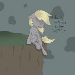 Size: 3000x3000 | Tagged: safe, artist:skune, derpy hooves, pegasus, pony, crying, female, mare, no eyes, sad, solo