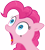 Size: 4497x5000 | Tagged: safe, artist:andypriceart, artist:zutheskunk traces, pinkie pie, earth pony, pony, :o, absurd resolution, faic, gasp, reaction image, simple background, solo, transparent background, vector, vector trace