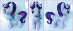 Size: 1726x743 | Tagged: safe, artist:lilmoon, starlight glimmer, pony, irl, photo, plushie, solo