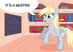 Size: 900x643 | Tagged: safe, derpy hooves, pegasus, pony, autostereogram, cute, epic, female, magic eye, mare, muffin, solo