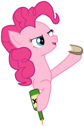 Size: 287x430 | Tagged: safe, artist:souleevee99, pinkie pie, earth pony, pony, drunk, drunkie pie, simple background, solo, transparent background, vector