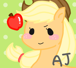 Size: 572x512 | Tagged: safe, artist:c c 君★, artist:c.c, applejack, earth pony, pony, pixiv, solo