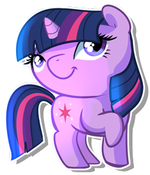 Size: 812x944 | Tagged: dead source, safe, artist:pepooni, derpibooru import, twilight sparkle, pony, unicorn, female, mare, simple background, smiling, solo, transparent background