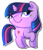 Size: 812x944 | Tagged: dead source, safe, artist:pepooni, derpibooru import, twilight sparkle, pony, unicorn, female, mare, simple background, smiling, solo, transparent background