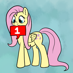 Size: 1905x1906 | Tagged: safe, artist:marindashy, fluttershy, pegasus, pony, ask, fluttershy answers, mouth hold, solo, tumblr